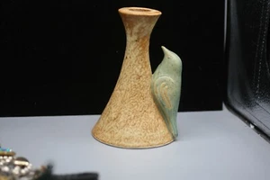 BALLYMORRIS ART POTTERY Blue Bird Bud Vase 6"- Made in Ireland Z2 - Picture 1 of 3