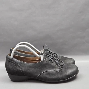 Dansko Fallon Derby Womens Size 9.5 Black Leather Lace Up Comfort Walking Shoes - Picture 1 of 9