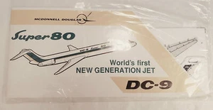 Vintage Collector Foam DC9 Super-80 Highly Detailed Foam Throw Plane NIP - Picture 1 of 2