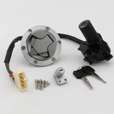 For Kawasaki Ninja 250R 2008-2012 2009 2010 Ignition Switch Fuel Gas Cap Set Foto 1 de 4