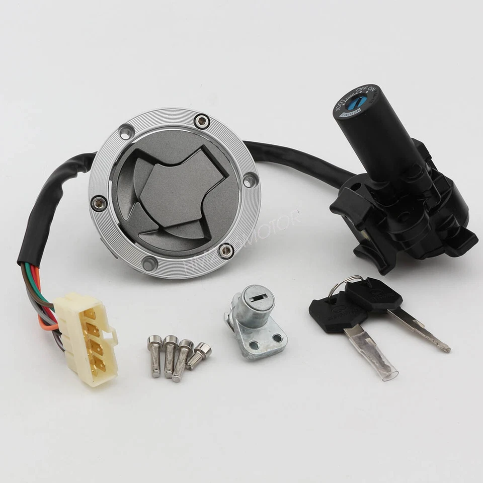 For Kawasaki Ninja 250R 2008-2012 2009 2010 Ignition Switch Fuel Gas Cap Set - Image 1 of 4