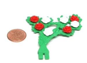 Playmobil Miniature Dollhouse Landscape Climbing Vine w/ Red White Roses Flowers - Picture 1 of 1