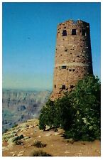 THE HOPI WATCH TOWER ON THE RIM OF THE GRAND CANYON OF ARIZONA POSTCARD COND: VG