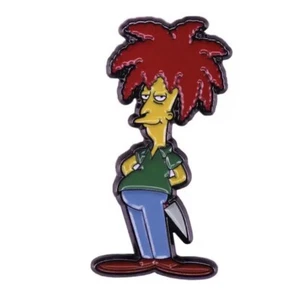 Coltello Sideshow Bob I Simpson 1,5" spilla smaltata bavero VENDITORE USA - Foto 1 di 3