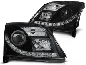 Scheinwerfer LED Tagfahrlicht Optik für Opel Vectra C / Signum  02-05 Schwarz2x - Bild 1 von 2