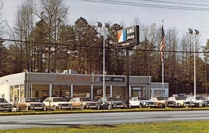 1980 NC Charlotte Carolina AMC JEEP RENAULT concesionario postal automática N44 - Imagen 1 de 2