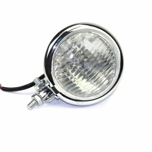12v universale Moto retrò Il giro Faro da 4,5 '' Lampada frontale Fari anteriori - Picture 1 of 5