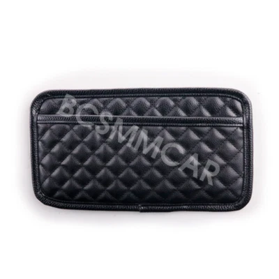 PU Leather Car Seat Storage Bag Organizer Pocket Phone Holder Stick-up Pouch - Image 1 of 4