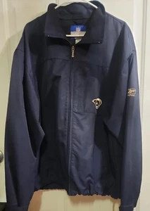 Reebok Jacket LA RAMS NFL Embroidered LARGE ST Louis On Field Los Angeles Blue L - Picture 1 of 12