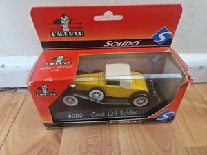 1/43 SOLIDO AGE D'OR - CLASSIC CORD L29 SPIDER YELLOW DIECAST CAR REF 4080 - Picture 1 of 3