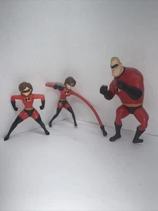 Disneys Pixar Die Unglaublichen Spielfiguren, Cake Topper - 3 Stück - Bild 1 von 5