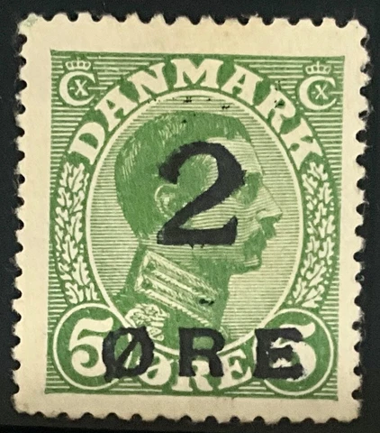 Faroe #Mi1 Mint CV€4500.00 1919 Denmark Mi67 Christian X Overprinted [Cert][1] Cover