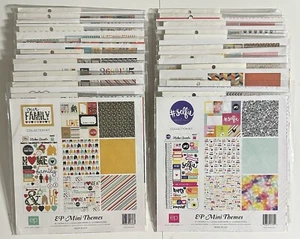 Echo Park Mini Themes 12 x 12 Paper Kit Variations Available-You Choose - Picture 1 of 61