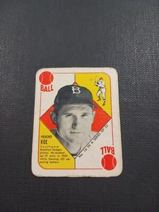  1951 Topps Red Back Preacher Roe Brooklyn Dodgers #16💥⚾️💥 FR-GD