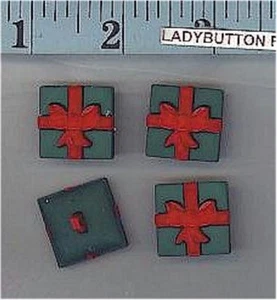 Das Weihnachtsgeschenk, 4er Set Knöpfe, WOW, ideal für den hässlichen Pullover - Bild 1 von 1