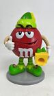 M&M's Limited Edition Santa's Lil' Red Elf Chocolate Candy Dispenser With FLAWS