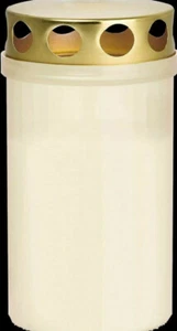 20x Grablicht Weiß mit Deckel von Kerzen Wiedemann - Topseller - Picture 1 of 4