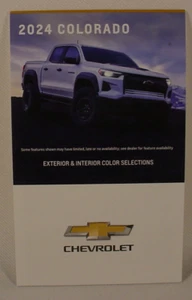 2024 CHEVROLET COLORADO PAINT COLOR CHIP BROCHURE - ORIGINAL - Picture 1 of 2