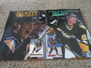 Mario Lemieux Jaromir Jagr, Pittsburgh Penguins 2 Beckett Lot, HOF, Vintage, - Picture 1 of 3