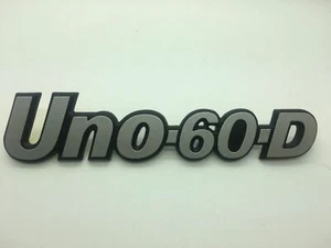 Fiat Uno 60 D Diesel Rear Boot Name Badge New Genuine Rare - Picture 1 of 3