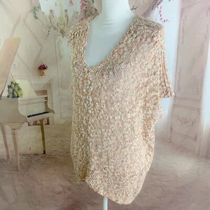 NEW J Jill Women’s Multi Color V neck Knit sweater Size XS - Picture 1 of 6