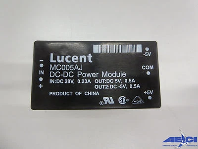 LUCENT MC005AJ POWER MODULE IN:DC 28V, 0.23A OUT:DC 5V, 0.5A OUT2:DC -5V, 0.5A - Image 1 of 4