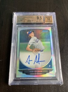 Sam Selman 2013 AUTOGRAPH CARD BOWMAN REF. BECKETT 9.5 389/500 MINT GOLD T11-44