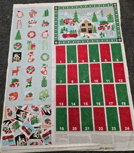 Camp Joy Christmas Advent Calendar, Ornaments Bag, Ornaments To Sew 100% Cotton - Picture 1 of 10