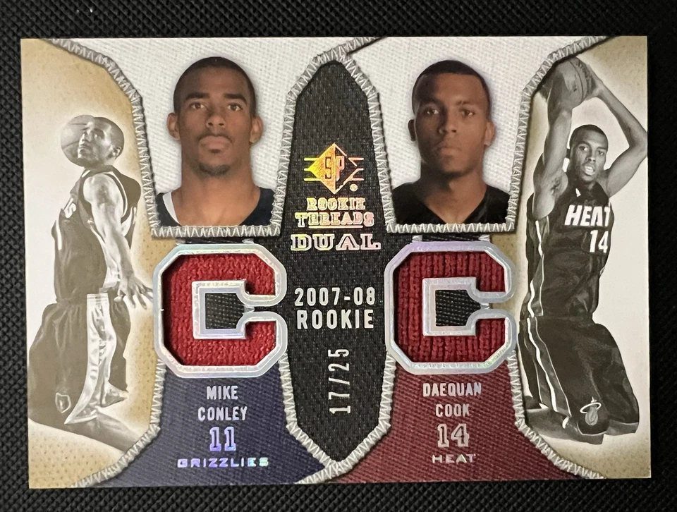 Parche 2007-08 SP - Dual Rookie Threads Mike Conley, Daequan Cook #DRT-CC/25 Foto 1 de 2