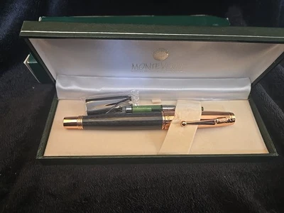 Caneta-tinteiro Monteverde Invincia ouro rosa - Imagem 1 de 4