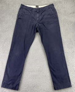 J Crew Chino Hose Herren 34x31 blau 770 defekt gerade Passform Freizeit - Bild 1 von 15