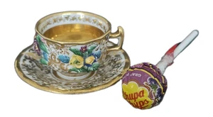 Elbogen Loket 1835 Porzellan Puppentasse Puppenstube Biedermeier Porcelain Cup - Photo 1/12