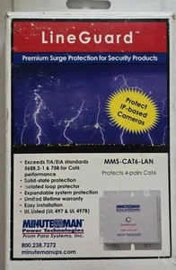 Minuteman Cat6-75/POE-RJ45 Surge Protector 4 Lines - Picture 1 of 5