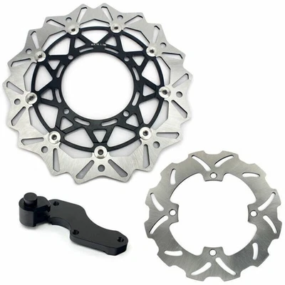 For Suzuki RMZ450 05-17 Oversize Brake Discs Rotors Adapter Bracket RMZ250 07-18 — 第 1/4 张图片