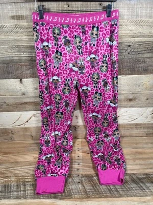 LOL Surprise Dolls Pink Girls (XL) Soft Fleece Pajama Pants Novelty PJ Bottoms - Image 1 of 4