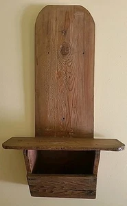 Extremely Early Wooden Wall Shelf ~ Natural wood ~ Late 1800’s Wonderful (e7) - Picture 1 of 23