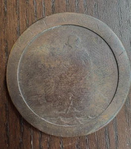 King George III First Soho Cartwheel Type One Penny 1d coin - Grade - POOR - Picture 1 of 2