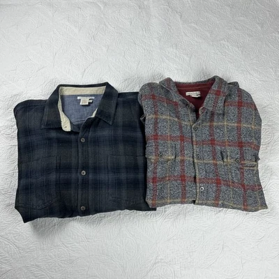 Рубашка на пуговицах мужская Carbon2Cobalt фланелевая клетчатая с длинным рукавом размер XL хлопок лот 2 - Изображение 1 из 4