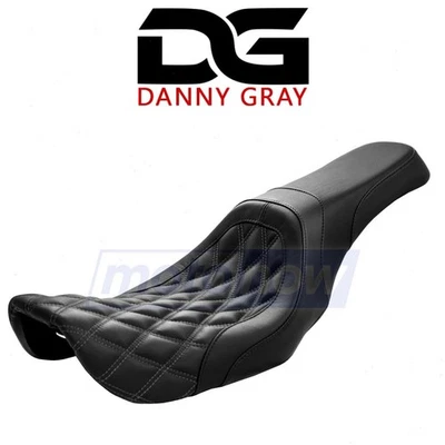 Danny Gray Weekday 2-Up Dyna Diamond Stitch Seat for 2007-2014 Harley ex - Imagem 1 de 4
