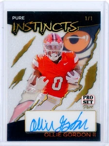 2024 Leaf Pro Set Pure OLLIE GORDON II Gold Glitter AUTO Autograph RC 1/1 - Bild 1 von 2