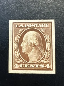 Estados Unidos 1909 Scott #346 Washington 4¢ MH - Imagen 1 de 2