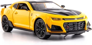1:32 Camaro Bumblebee Scale Alloy Diecast Model Pull Back Toy Car Sound Light - Picture 1 of 6
