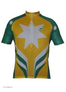 Australia National Colores Hombre Camiseta Ciclismo M, L Hecha en Brasil por Barbedo - Imagen 1 de 2
