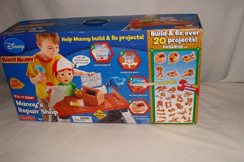 Fisher Price Handy Manny Manny's Repair Shop 2009 NIB Cover