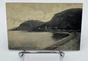 Postal de colección RPPC Lake George Twin Mountains Lake George Nueva York - Imagen 1 de 2