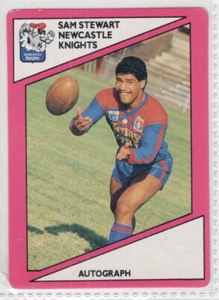 🔥 1988 Scanlens SAM STEWART  ( NEWCASTLE KNIGHTS ) 130 of 144 🔥#1 - Picture 1 of 1