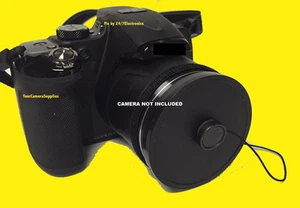 SLIP-ON LENS CAP TO CAMERA FUJI S2800 S2850 S2500 S2700 S2600 S2900 HD+HOLDER - Picture 1 of 7