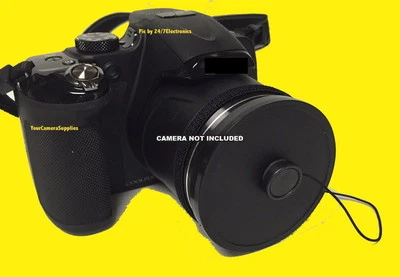 SLIP-ON LENS CAP TO CAMERA FUJI S2800 S2850 S2500 S2700 S2600 S2900 HD+HOLDER - Image 1 of 4