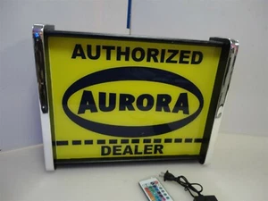 Aurora HO Slot car Authorized Dealer Store /Rec Room Light Up Display SIGN - Picture 1 of 6