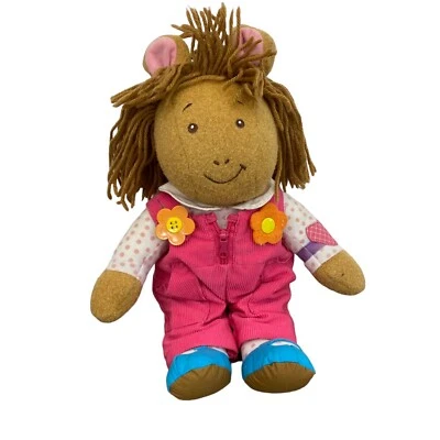 Playskool Arthur Dress Me D.W. 12" Plush Stuffed Doll 1996 Marc Brown PBS Pink - Image 1 of 4